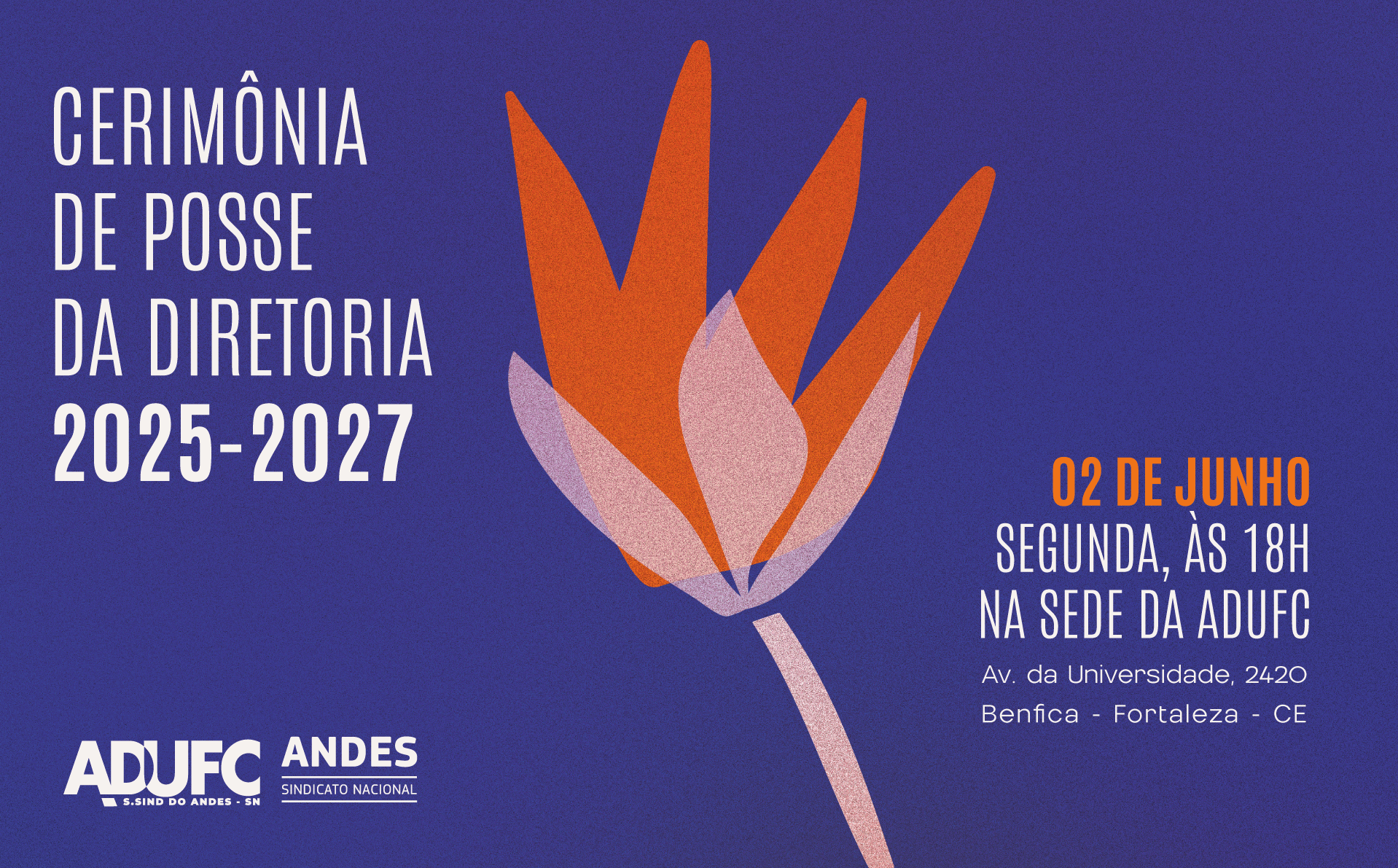 BIÊNIO 2025-2027 – Nova Diretoria da ADUFC toma posse na próxima segunda-feira (2/6) 