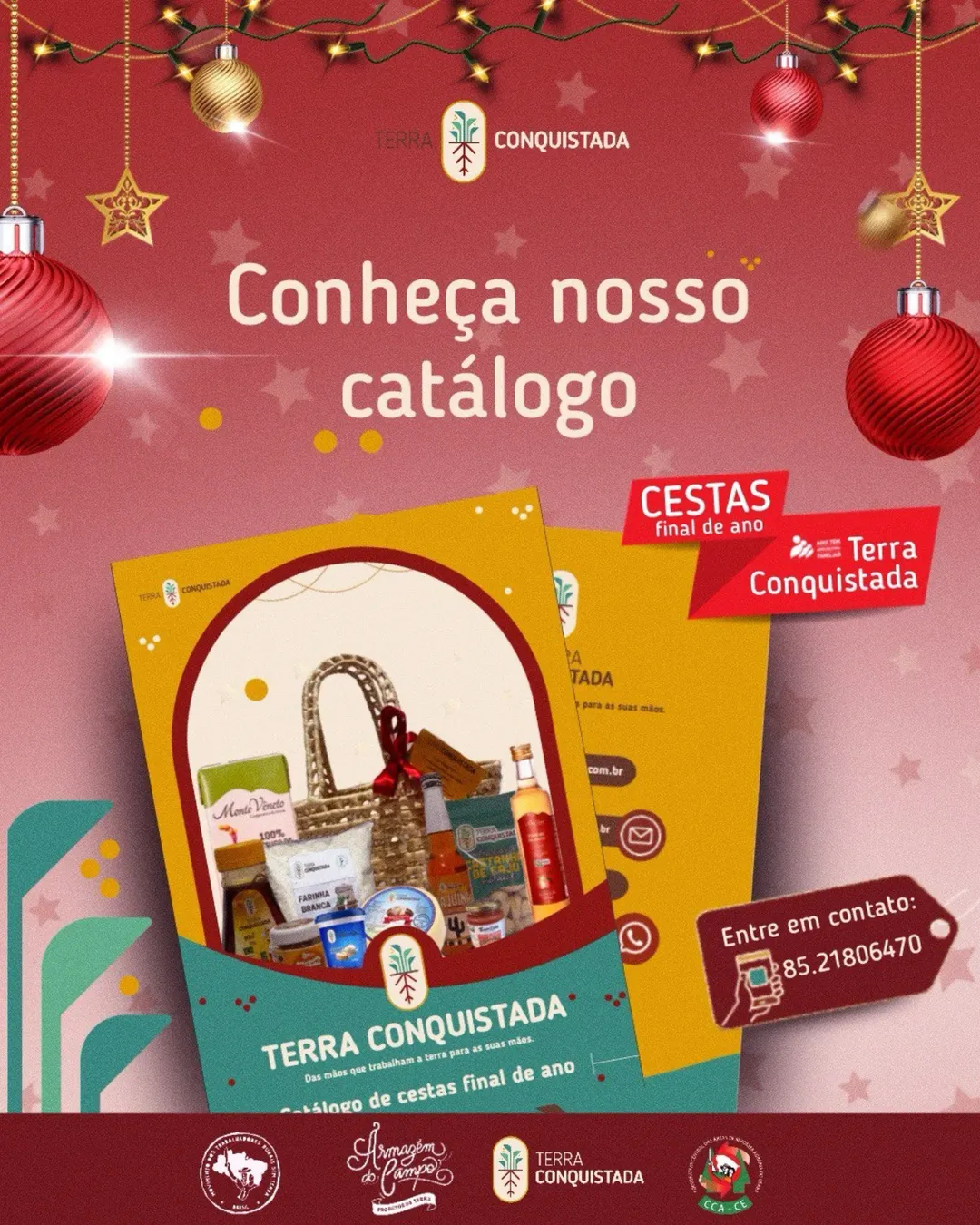 PRODUTOS DO CAMPO — MST realiza vendas de Cestas de Fim de Ano no Ceará