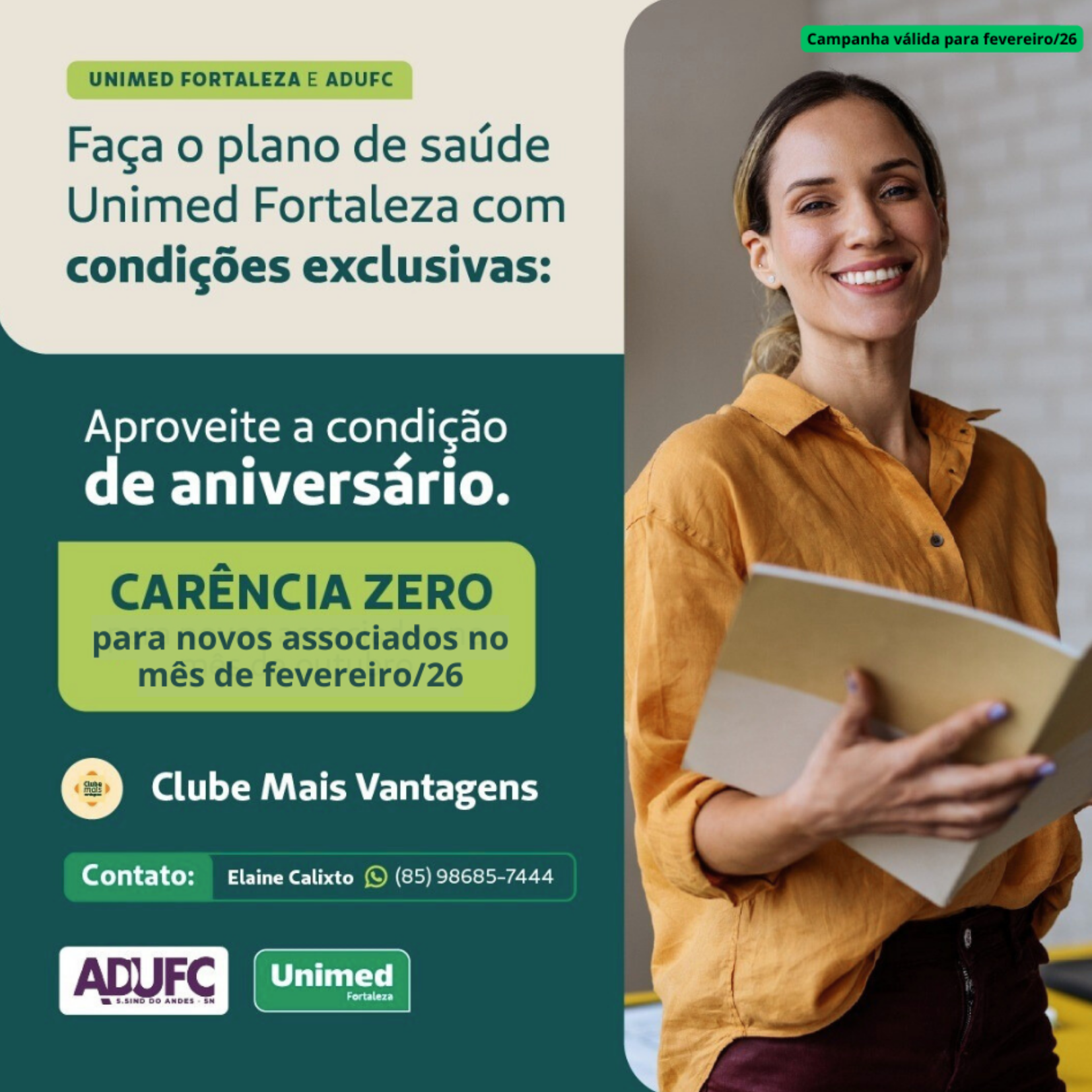 INFORME – Unimed oferece carência zero em novas adesões até 28 de fevereiro para planos com coparticipação