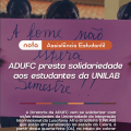 NOTA – ADUFC presta solidariedade aos estudantes da UNILAB
