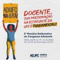 DEMOCRACIA UNIVERSITÁRIA — UFC remarca para 30/06 a 5ª Plenária Deliberativa do Congresso Estatuinte; participação docente é fundamental